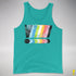 Queer Pride Grunge Exclamation Points Premium Tank Top - Teal